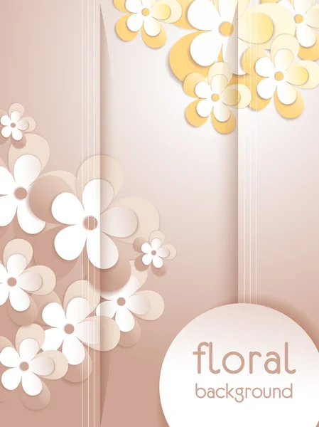 Vector de fondo con flores — Vector de stock