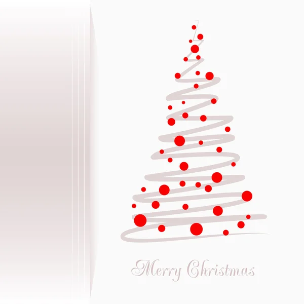 Vectorillustratie. Abstract kerstboom — Stockvector