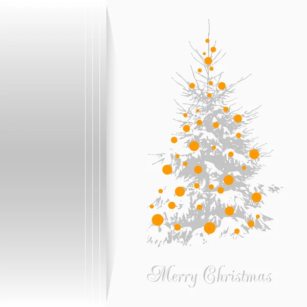 Ilustración vectorial. Árbol de Navidad abstracto — Vector de stock