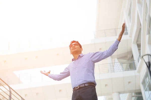 Hombre de negocios indio celebrando — Foto de Stock