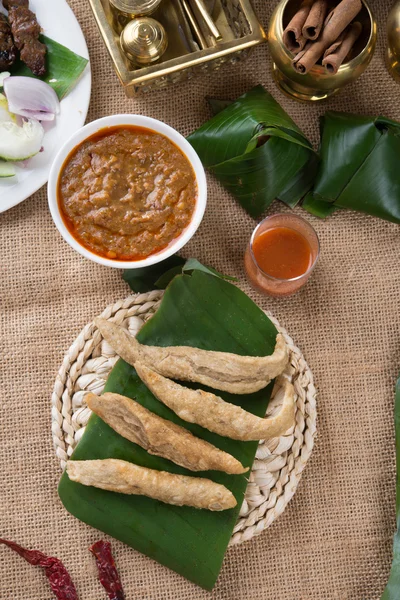 Keropok Lekor, es una comida malaya — Foto de Stock