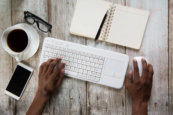 Mix of office supplies — Stock Photo, Image