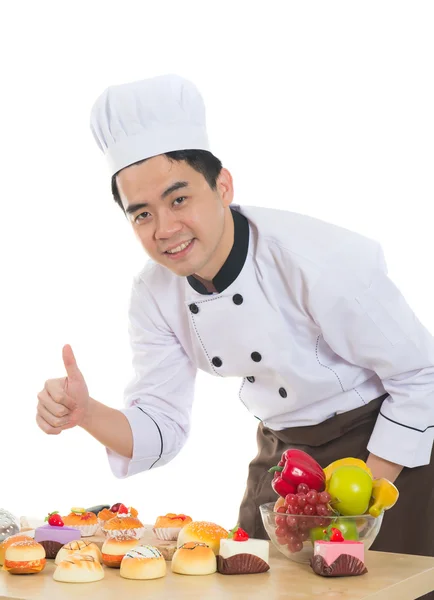 Asiatico maschio chef — Foto Stock