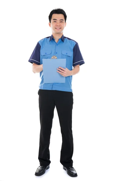 Asian delivery man — Stock Photo, Image
