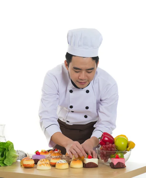 Asiatischer männlicher Koch — Stockfoto