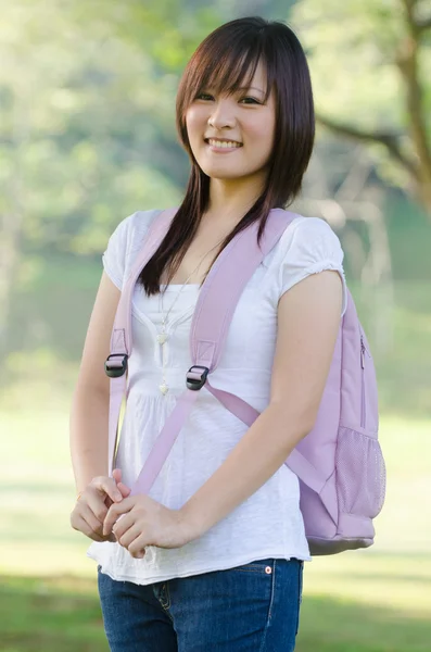 Asian female college student — Stock Photo, Image