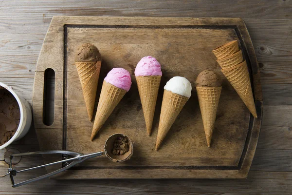 Tejszínes vanília fagylalt — Stock Fotó