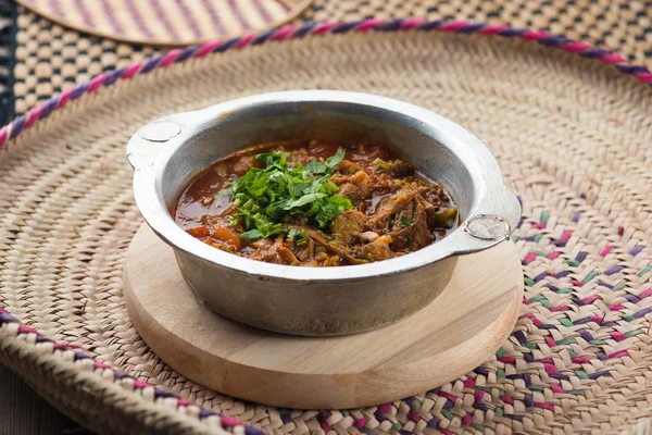 Pollo Saltah, comida árabe popular —  Fotos de Stock