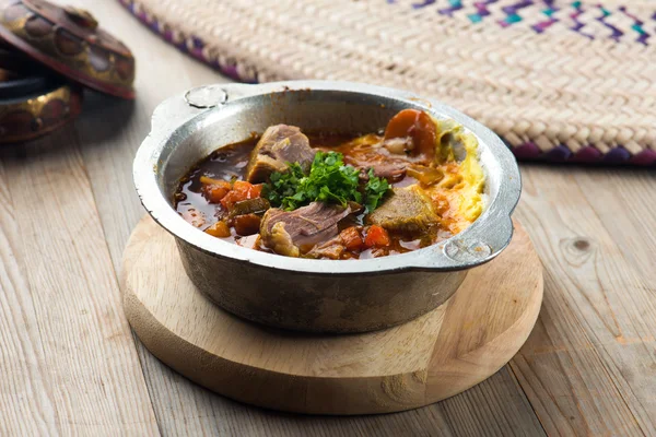 Lamb Saltah, popular arab food — Stock Photo, Image