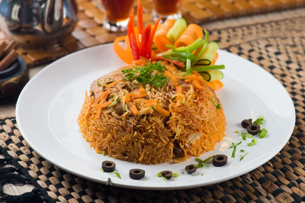 Arroz árabe con carne — Foto de Stock