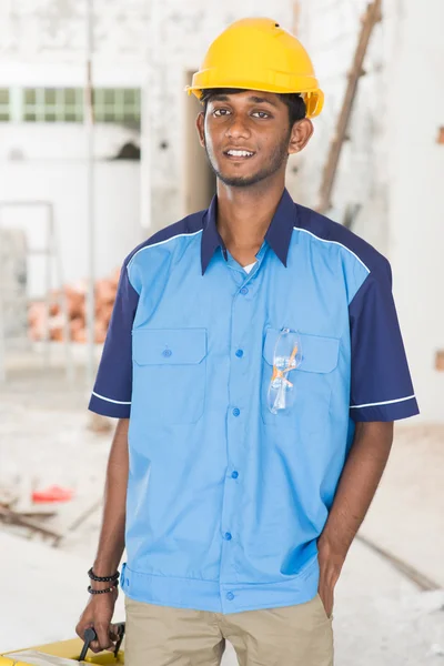 Indian male contractor — Stock Photo, Image