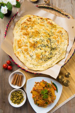 geleneksel Arapça ekmek 