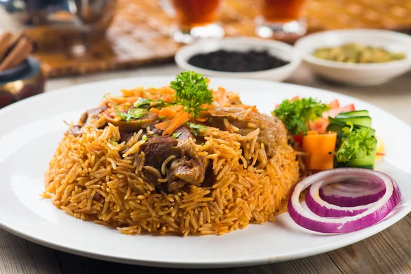 Arroz árabe con carne — Foto de Stock