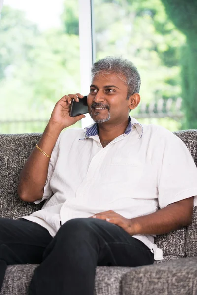 Indian male on phone — Stock Photo, Image