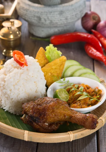 Fried rice set — Stock Photo, Image