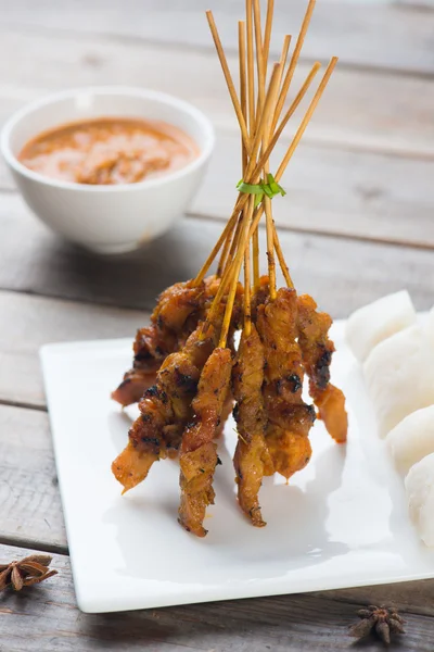 Chicken satay — Stock Photo, Image