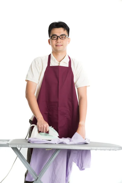 Chinese male with iron — Stock Photo, Image