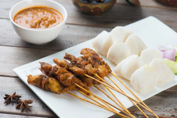 Chicken satay — Stock Photo, Image