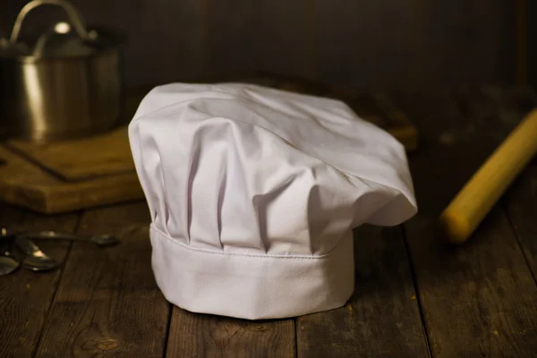 Chef hat on kitchen