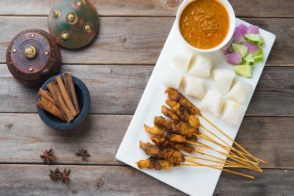 Chicken satay — Stock Photo, Image