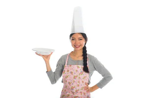 Asiática joven mujer chef — Foto de Stock