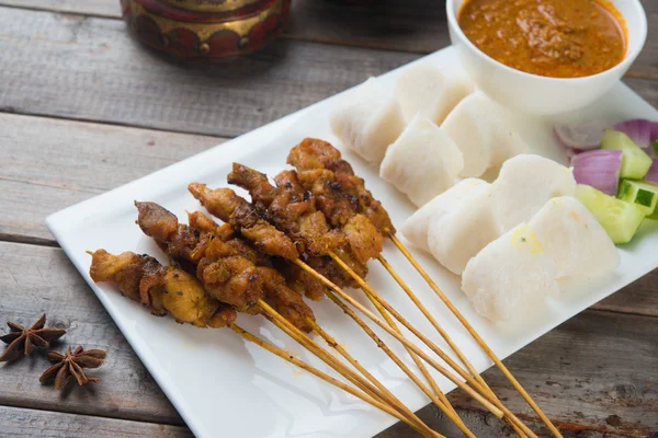 Chicken satay — Stock Photo, Image