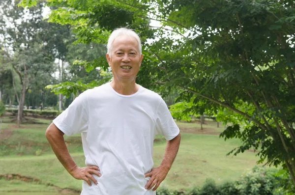 Asiatischer Senior Rüde — Stockfoto