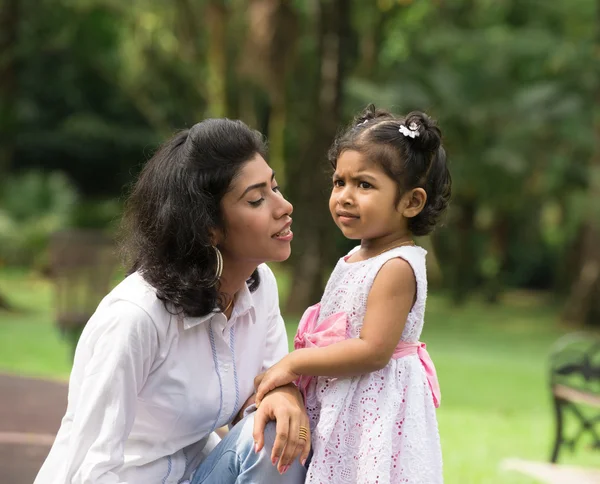 Indian mother and daughter playing — Stock Photo, Image