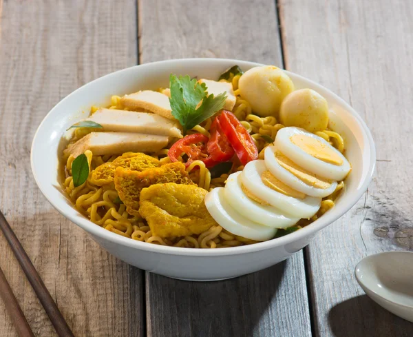 Curry laksa noodle — Stock Photo, Image