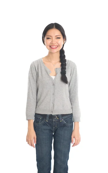 Asiatique femelle avec jeans — Photo