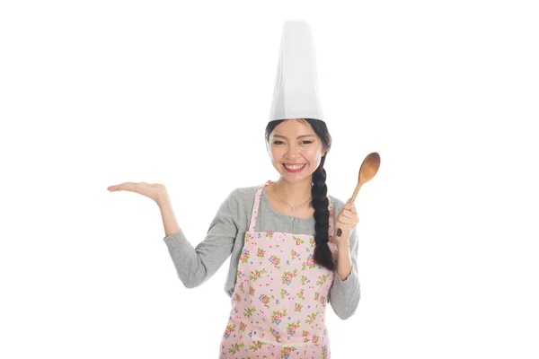Asijské ženy kuchař — Stock fotografie