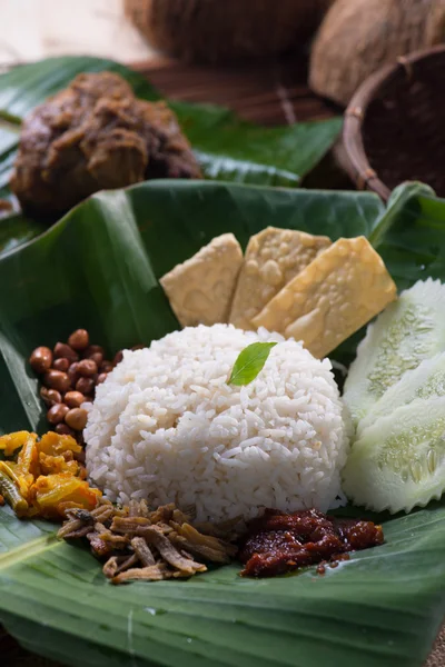 Traditional malay curry paste rice — Stock Photo, Image