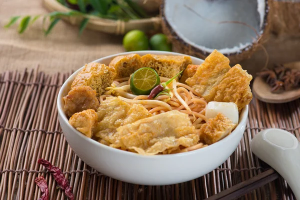 Fideos de curry singapore — Foto de Stock