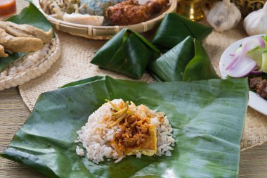 Nasi lemak - Malezya acılı pirinç