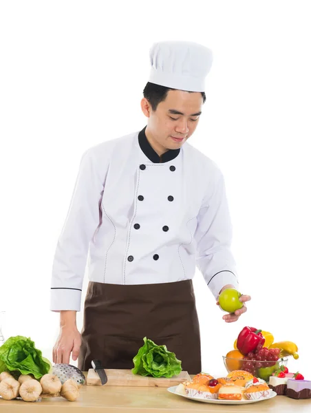 아시아 남자 요리사 — 스톡 사진
