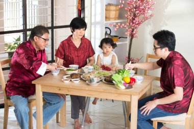 Çin yeni yılı yemek - aile