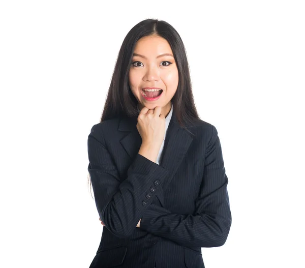 Happy asian business woman — Stock Photo, Image