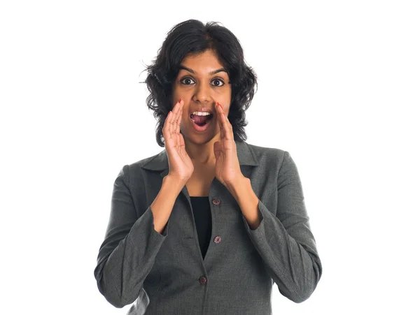 Indian female shouting — Stock Photo, Image