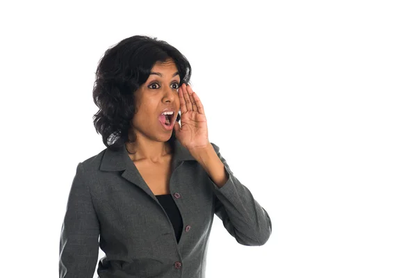 Indian female shouting — Stock Photo, Image