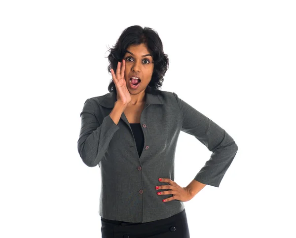 Indian female shouting — Stock Photo, Image