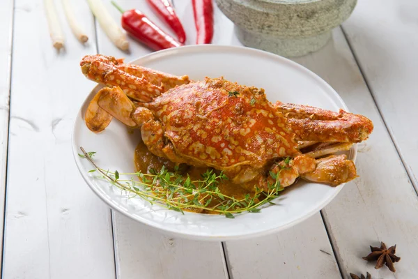 Asian style spicy chilli crab — Stock Photo, Image