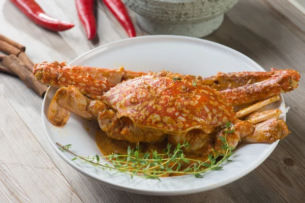 Spicy malaysian crabs — Stock Photo, Image