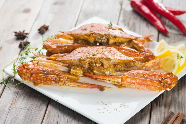 Spicy malaysian crabs — Stock Photo, Image