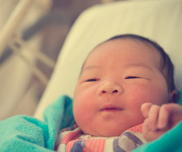 Asian newborn baby — Stock Photo, Image