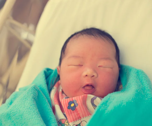 Asian newborn baby — Stock Photo, Image