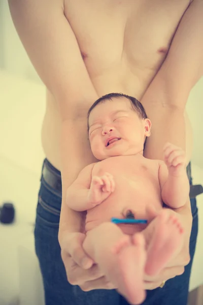 Asian newborn baby Stock Image
