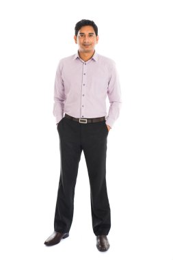 Hintli işadamı gülümseyen