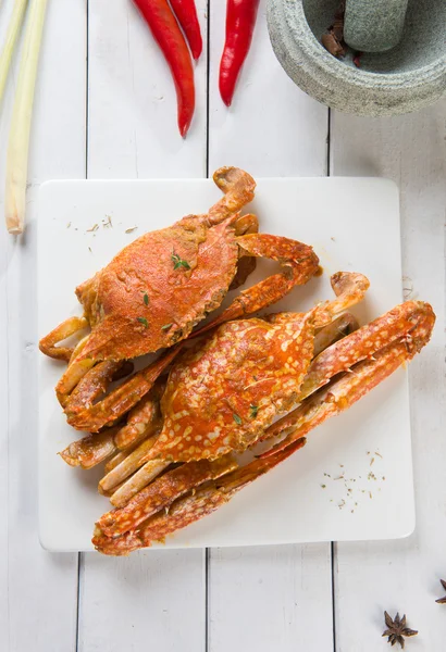 Malaysian   spicy crabs — Stock Photo, Image