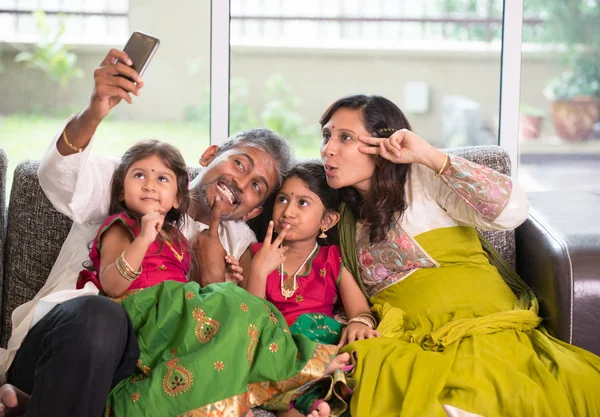 Asian Indian family selfie