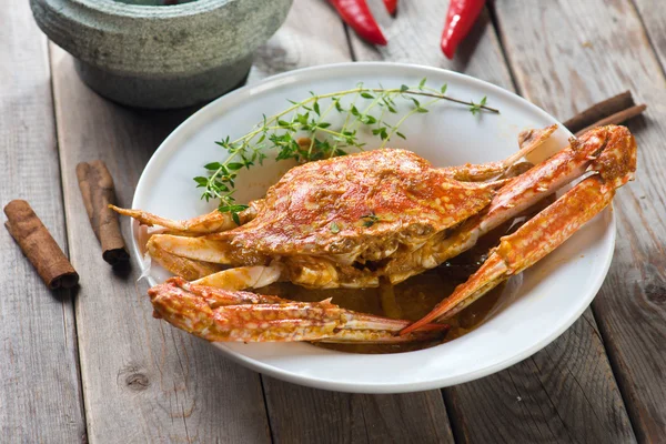 Chili crab asian cuisine — Stock Photo, Image